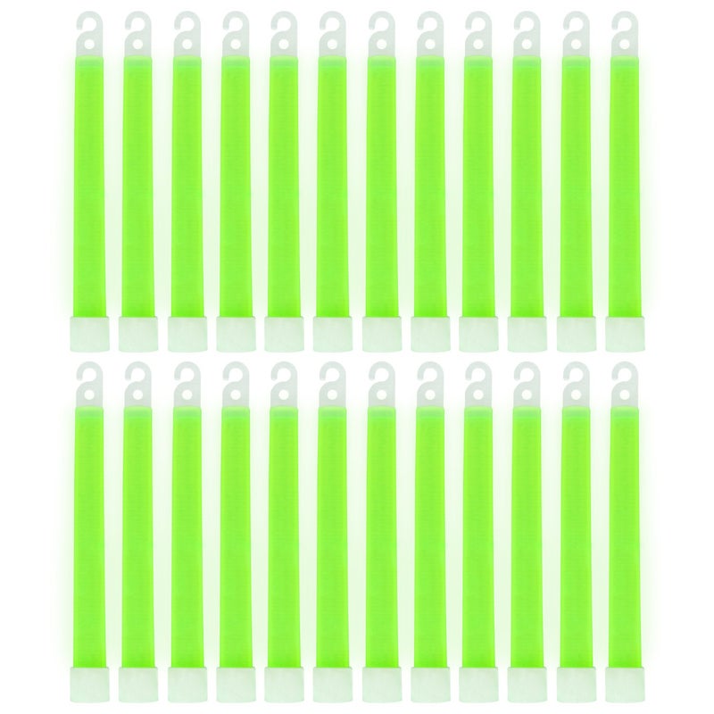 MediTac Green Glow Stick - Bright 6" Snap Sticks with 12 Hour Duration (24 Pack) - Image 1